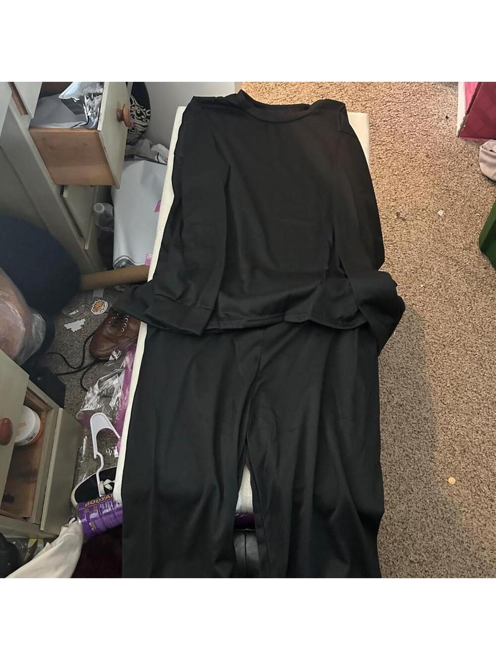 Brand new Black cotton t-pajama set in XL